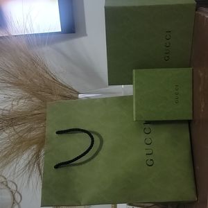Gucci shopping bag with boxes